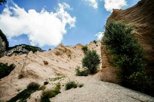 the landscape of the mountains photo