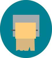 Clipart showing toilet paper roll used for daily hygiene vector color drawing or illustration