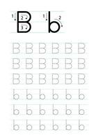 Logical printable worksheet alphabet beginning sounds flip book in black  and white.Letter B. Trace words for pictures. butterfly, ball, banana, boat  25338581 Vector Art at Vecteezy