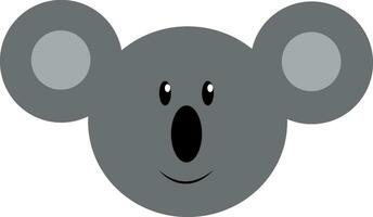 Face of a baby koala vector or color illustration