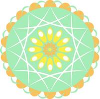 Relaxing mandala design vector or color illustration