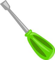 A handheld screwdriver vector or color illustration