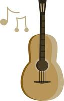 Musical instrument of bass guitar vector or color illustration