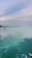 Tourist Boat in Niagara River, Niagara Falls Sightseeing video
