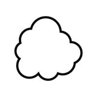 Toy cloud icon vector. Baby clouds illustration sign. Cloud symbol or logo. vector