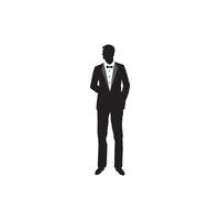 Businessman silhouette icon vector illustration design