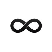 AI generated Trustworthy utility company monochrome glyph logo. Reliability business value. Infinity simple icon. Design element. Ai art for corporate branding, marketing vector