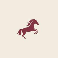 AI generated Human resource management filled maroon logo. Team collaboration. Horse silhouette. Design element. Ai art for corporate branding, crm software, time tracking app vector