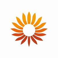 AI generated Business consulting filled gradient logo. System engineering. Data mining. Sun symbol. Design element. Ai art for corporate branding, online platform vector