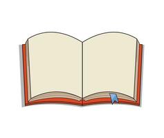 Book open cartoon vector