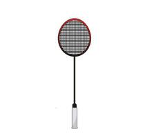 Racket badminton isolated vector