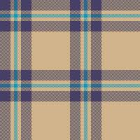 Plaid seamless pattern. Check fabric texture. Vector textile print.
