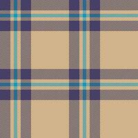 Plaid seamless pattern. Check fabric texture. Vector textile print.