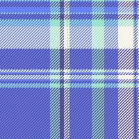 Textile vector plaid of seamless texture background with a tartan fabric check pattern.