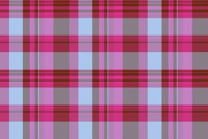 Seamless plaid fabric of background texture tartan with a vector pattern check textile.