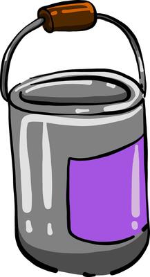 Violet paint, illustration, vector on white background