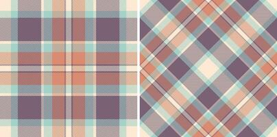 Pattern check seamless of fabric tartan textile with a vector texture background plaid.