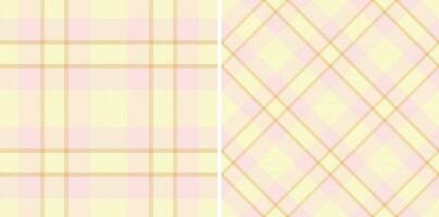 Vector fabric plaid of seamless texture pattern with a tartan textile check background.