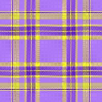 Texture vector pattern of background fabric textile with a plaid seamless tartan check.