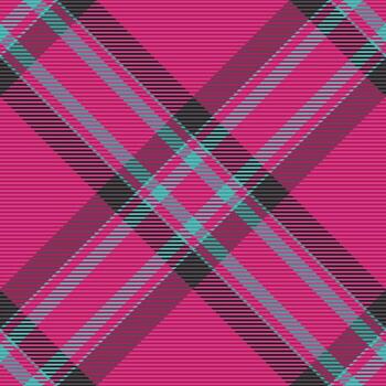 Check textile pattern of vector fabric background with a texture tartan seamless plaid.
