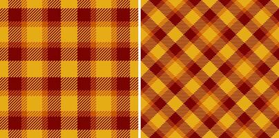 Texture vector seamless of background fabric check with a tartan pattern plaid textile.