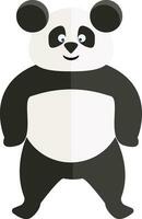 Clipart of a standing panda vector or color illustration