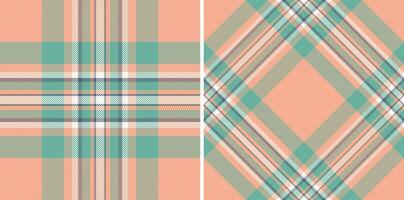 Check plaid fabric of textile seamless background with a vector tartan texture pattern.