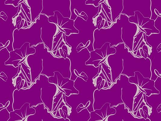 Floral pattern seamless background. Foliage and flower wallpaper design of nature.