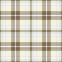 Plaid seamless pattern. Check fabric texture. Vector textile print.