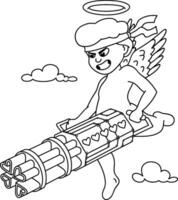 Cupid Line Art vector