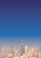 Cityscape Vertical 3 vector