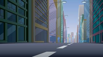 City Street Landscape vector