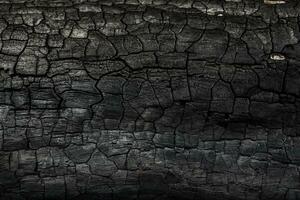 Details on the surface of charcoal. photo