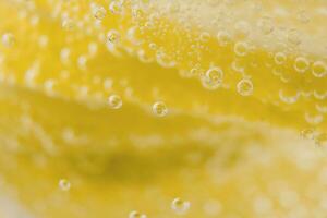 Abstract yellow background. Water drops on a yellow background photo