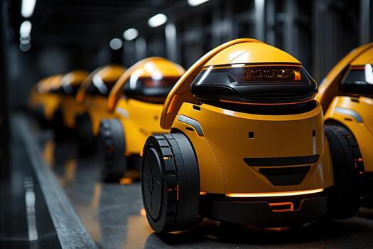 AI generated Revolutionizing sustainability robots in waste to energy management, futurism image photo