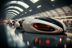 AI generated The future of travel civilians embarking on space adventures, futurism image photo