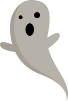 A grey ghost vector or color illustration