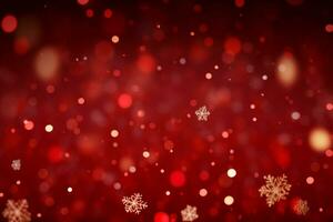 AI generated Festive red Christmas background evoking warmth and holiday cheer AI Generated photo