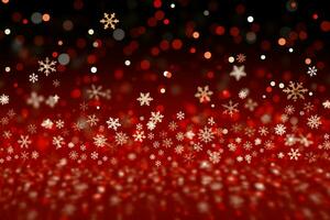 AI generated Festive red Christmas background evoking warmth and holiday cheer AI Generated photo