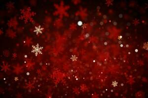 AI generated Festive red Christmas background evoking warmth and holiday cheer AI Generated photo