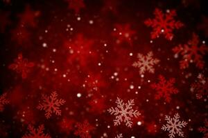 AI generated Festive red Christmas background evoking warmth and holiday cheer AI Generated photo