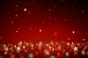 AI generated Festive red Christmas background evoking warmth and holiday cheer AI Generated photo