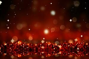 AI generated Festive red Christmas background evoking warmth and holiday cheer AI Generated photo