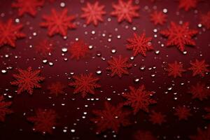 AI generated Festive red Christmas background evoking warmth and holiday cheer AI Generated photo