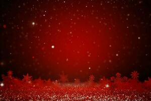 AI generated Festive red Christmas background evoking warmth and holiday cheer AI Generated photo