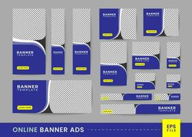 online banner ads sets vector