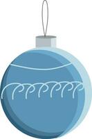 Ornament to decorate Christmas tree vector or color illustration