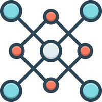 color icon for nodes vector