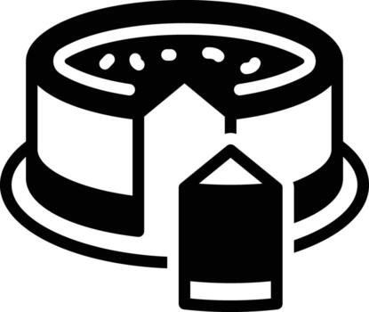 solid icon for portion vector