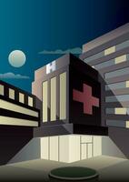 Art Deco Hospital vector